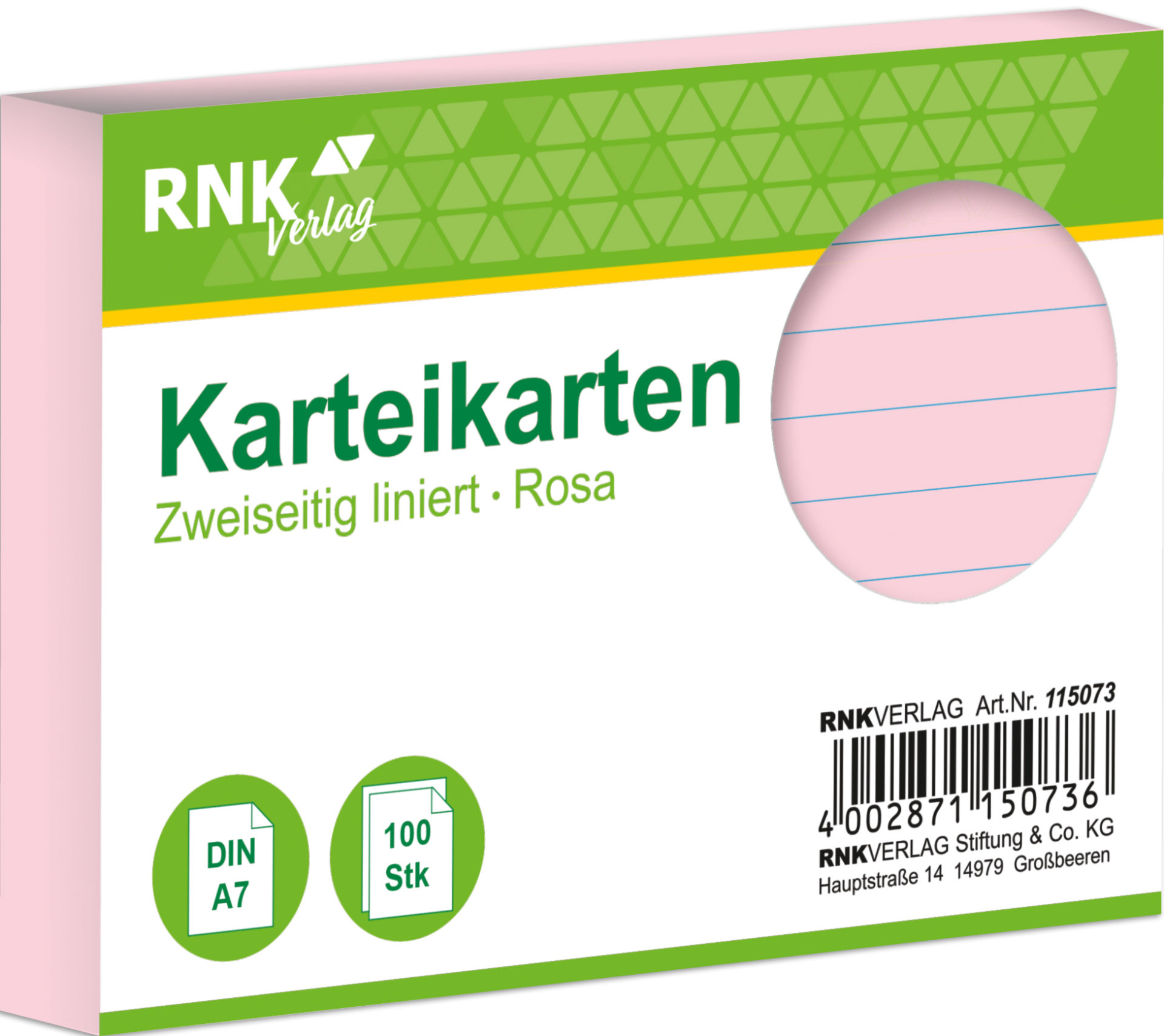 rnk-karteikarten-din-a7-rosa-liniert-100-st-ck-pastell image 1