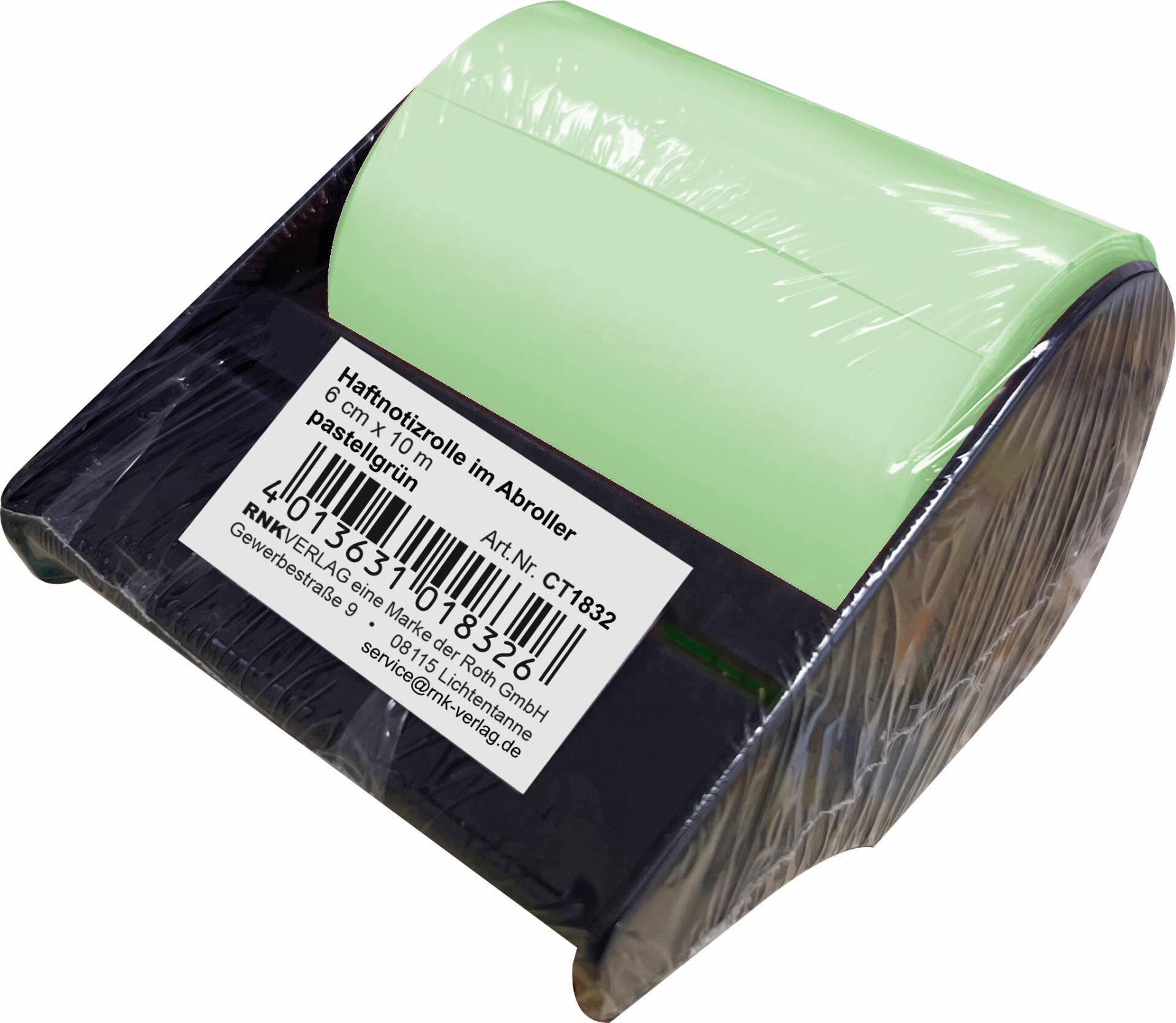 rnk-haftnotizrolle-abroller-60-mm-pastellgr-n-nachf-llbar image 5