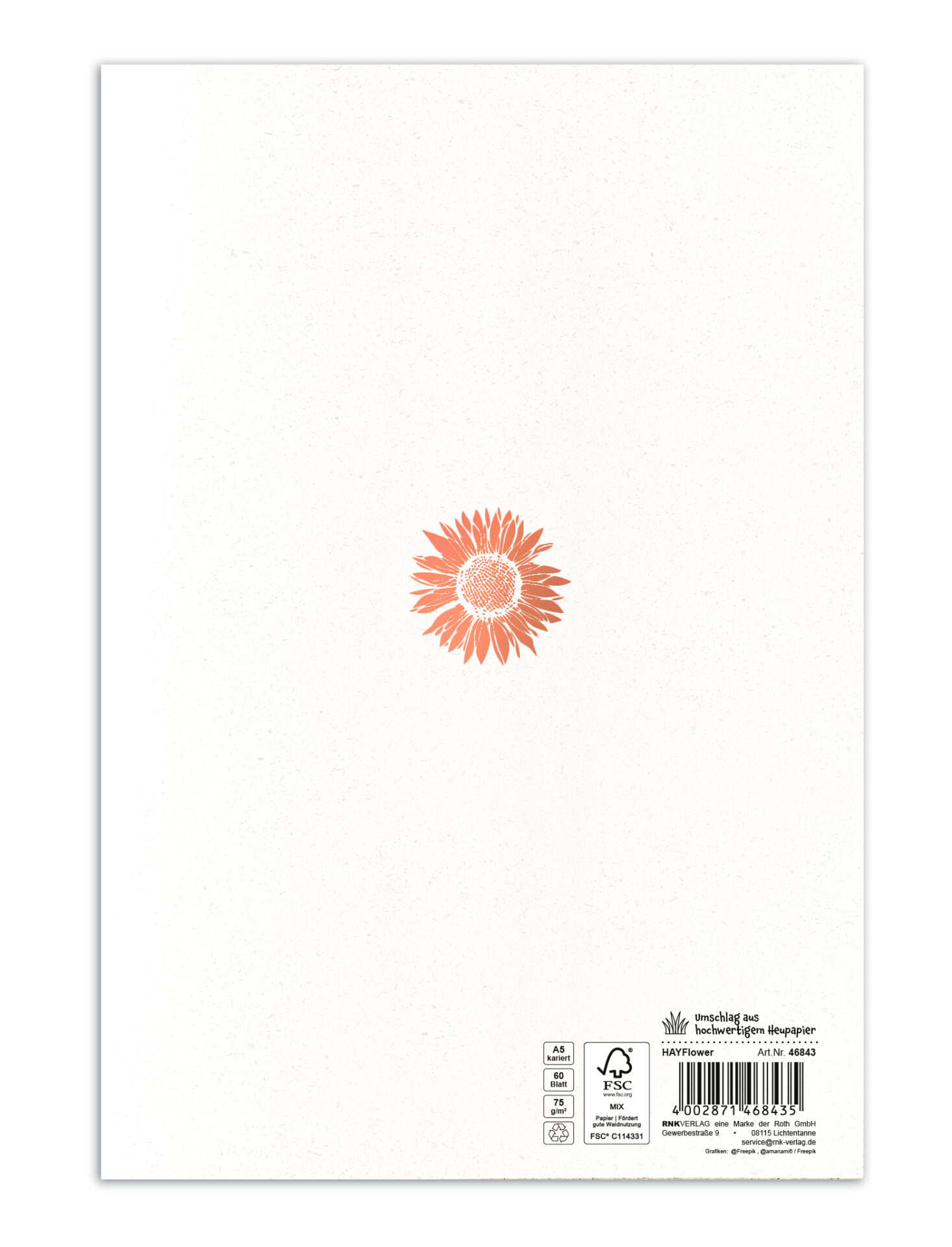 rnk-hayflower-notizbuch-a5-kariert-heupapier-1-st-ck image 2