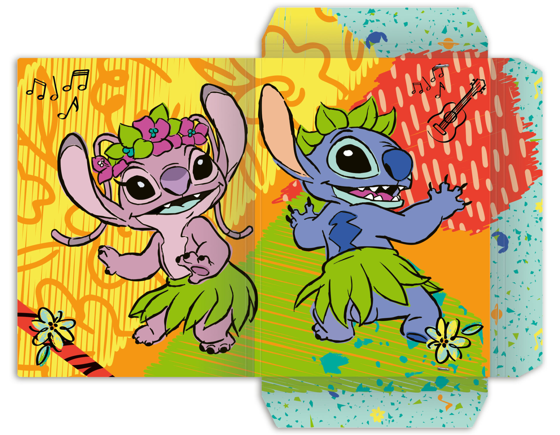 rnk-zeichenmappe-disney-stitch-din-a3-karton-gummizug image 2