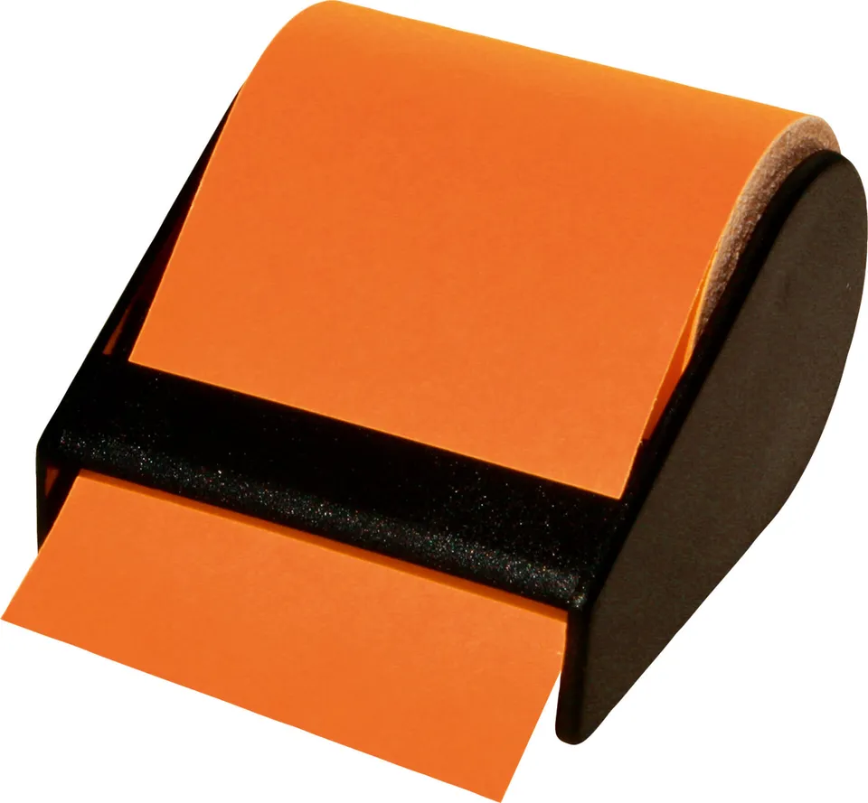 rnk-haftnotizrolle-im-abroller-60-mm-neonorange image 1