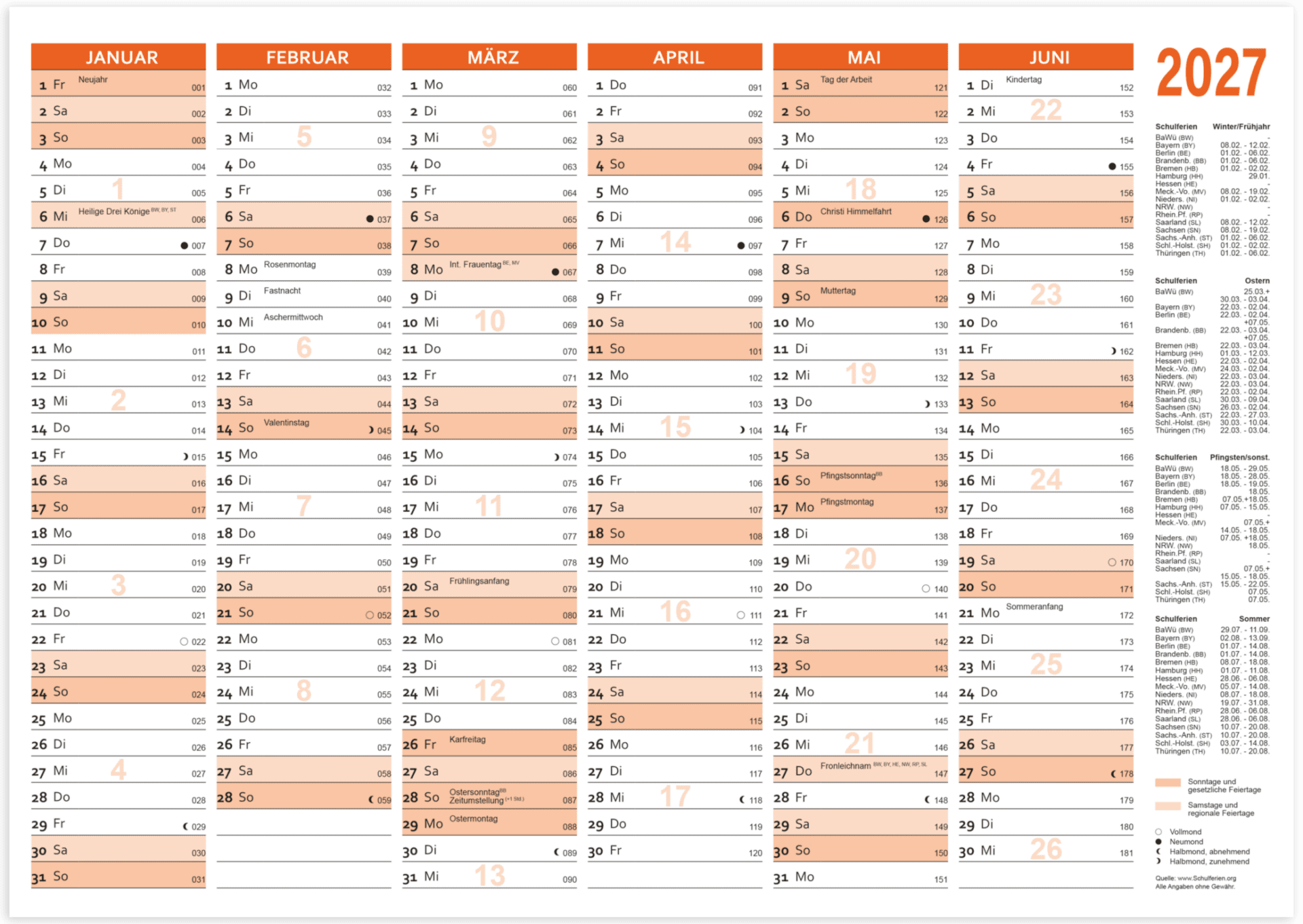 rnk-tafelkalender-2027-din-a5-orange-karton-25-st-ck image 1
