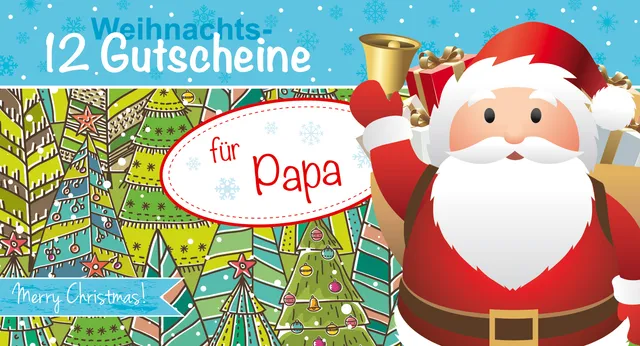 rnk-gutscheinheft-weihnachten-papa-12-gutscheine image 1