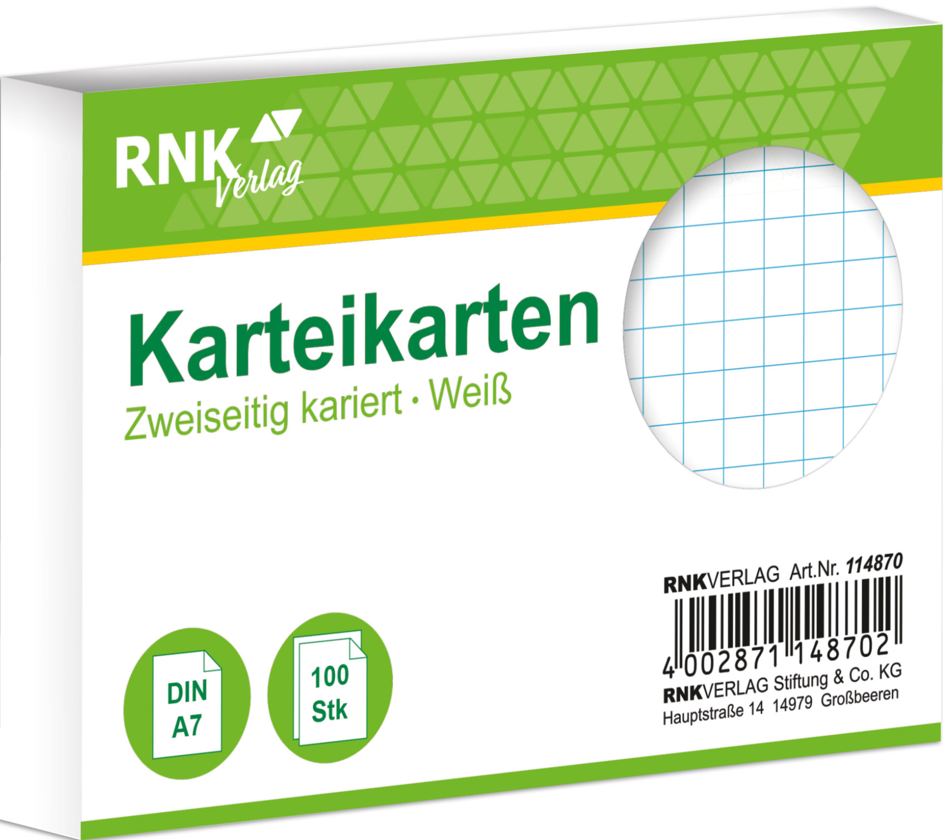rnk-karteikarten-a7-kariert-wei-100-st-ck image 1
