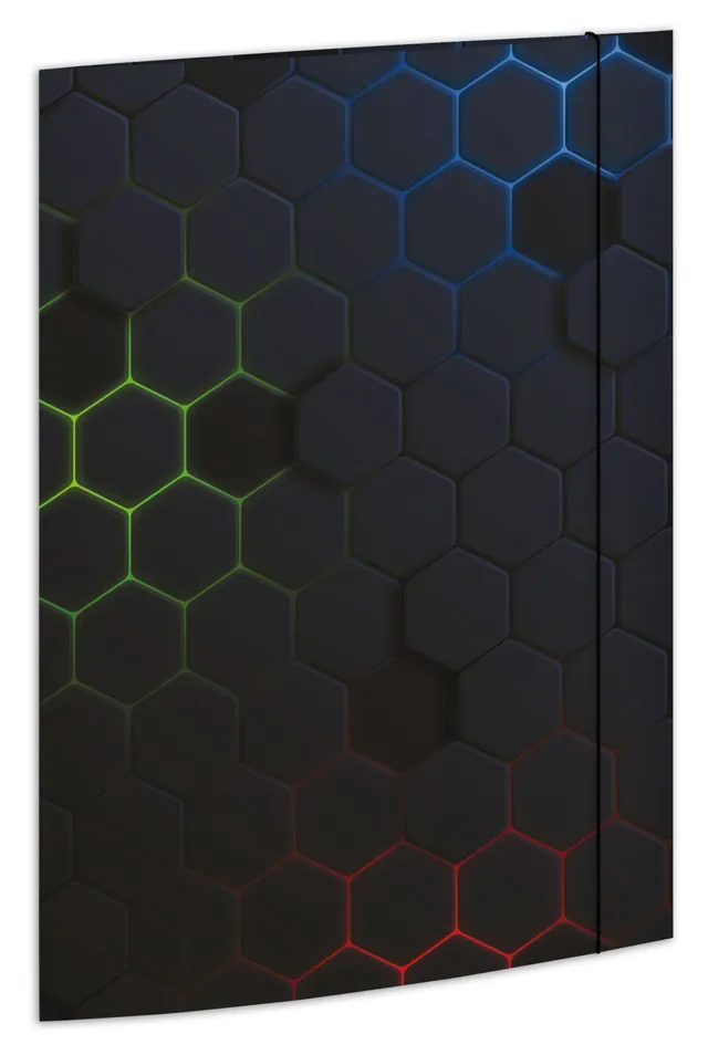rnk-sammelmappe-hexagon-din-a4-mit-gummizug image 1
