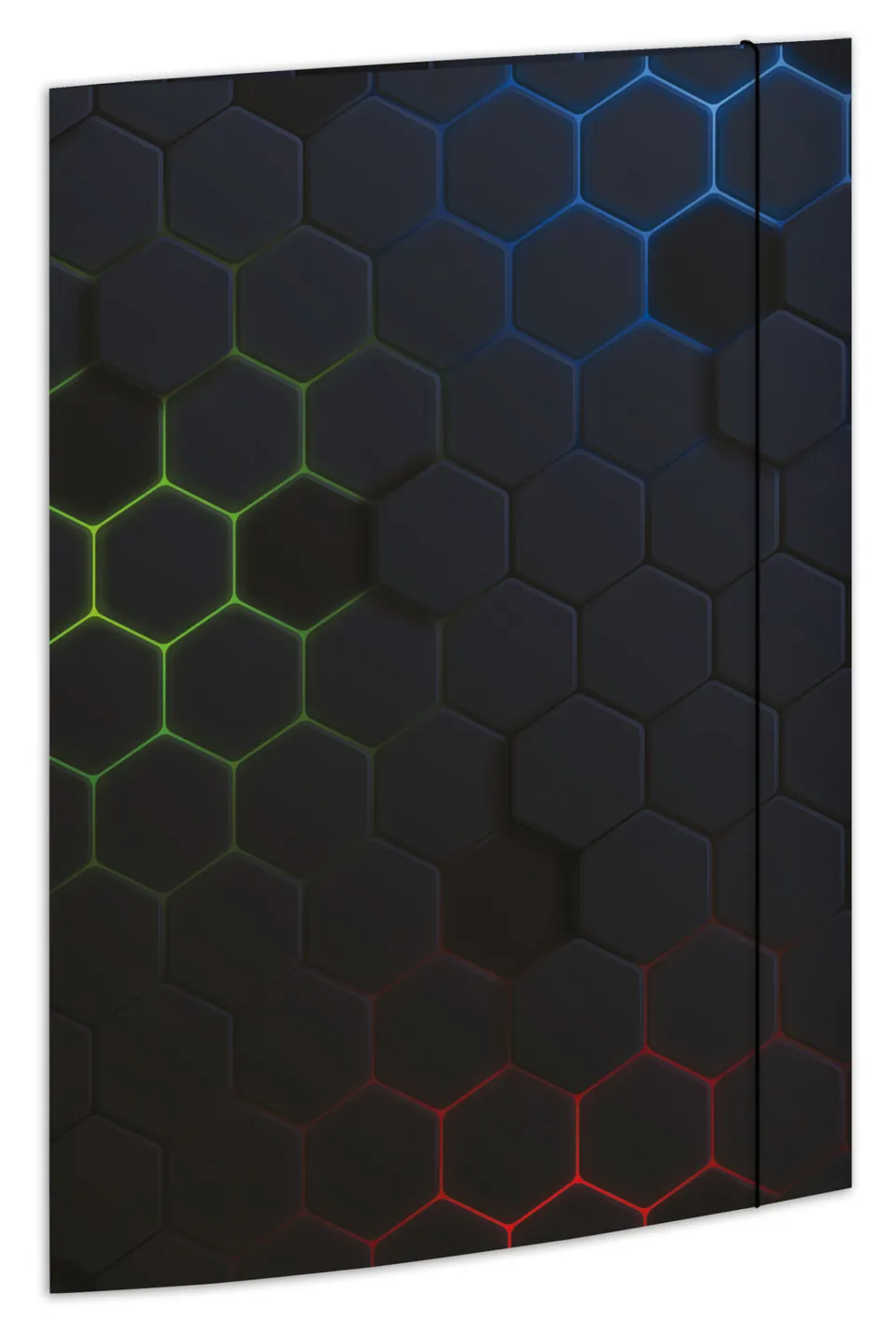 rnk-sammelmappe-hexagon-din-a4-mit-gummizug image 1