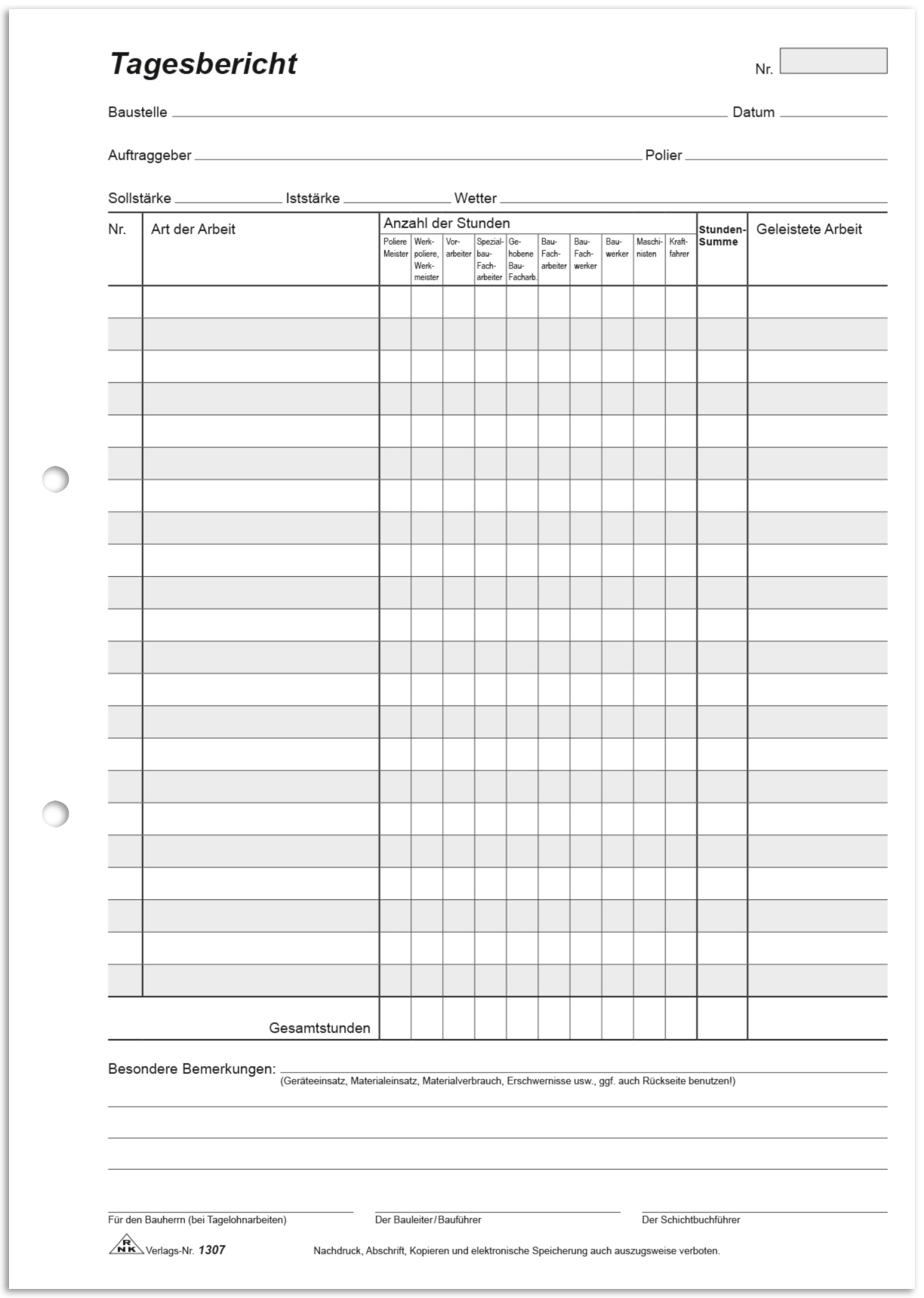 rnk-bau-tagesbericht-block-2x50-blatt-selbstdurchschreibend image 1