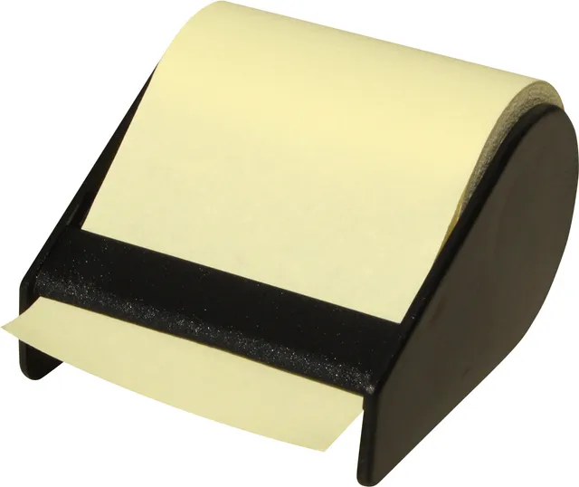 rnk-haftnotizrolle-im-abroller-60-mm-haftnotizen-gelb image 1