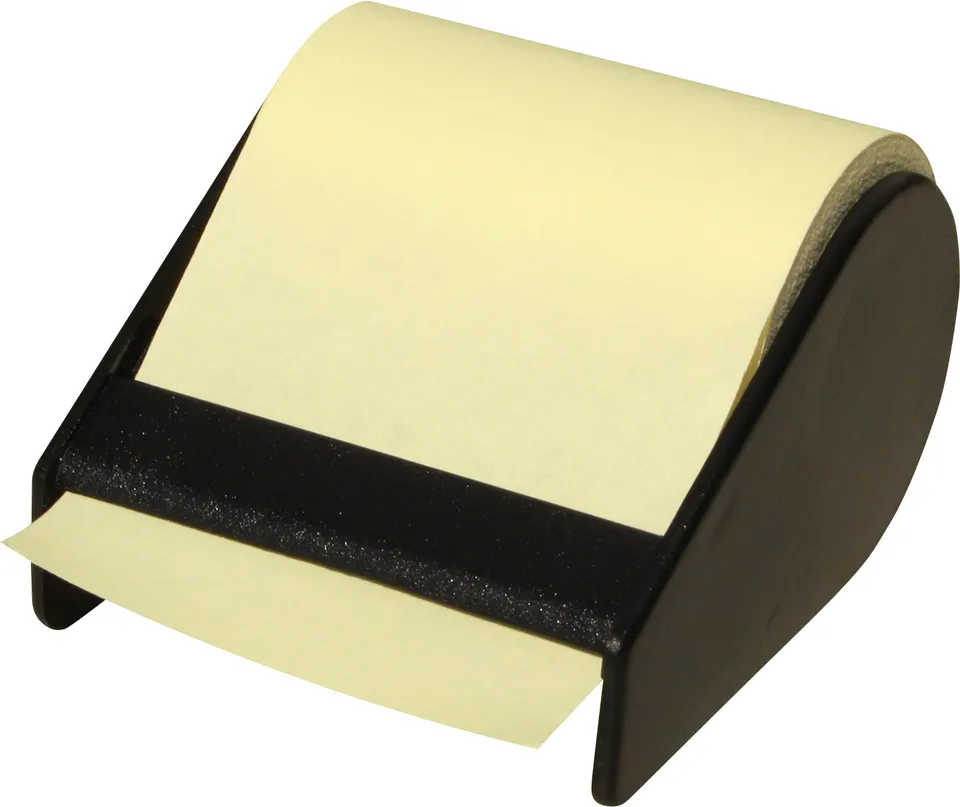 rnk-haftnotizrolle-im-abroller-60-mm-haftnotizen-gelb image 1