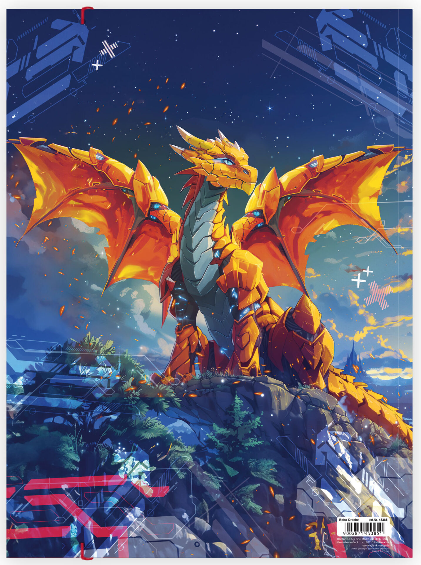 rnk-robo-drache-zeichenmappe-a3-karton-mit-gummizug image 4