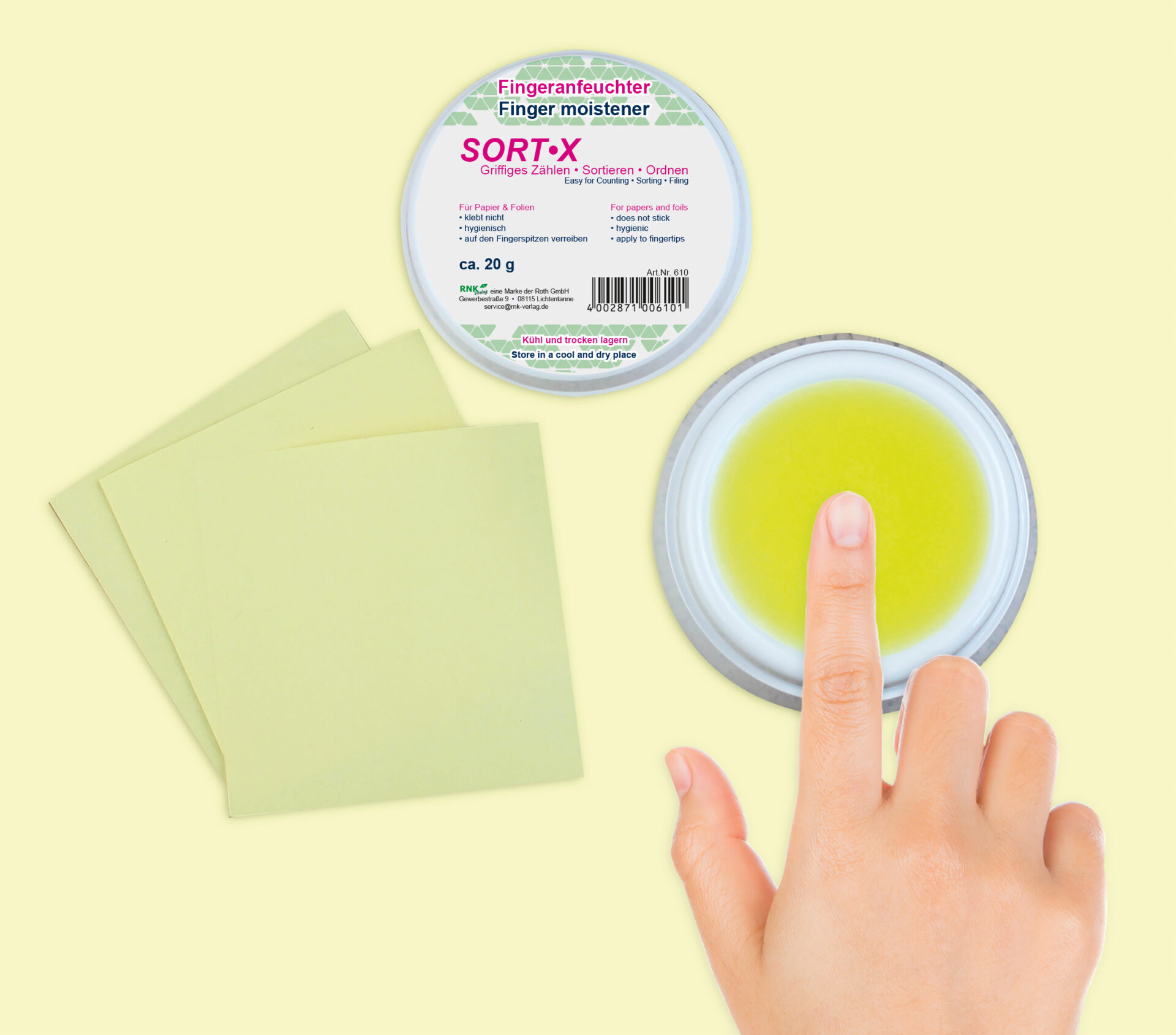 rnk-sort-x-fingeranfeuchter-20-g-hygienisch-antibakteriell image 2