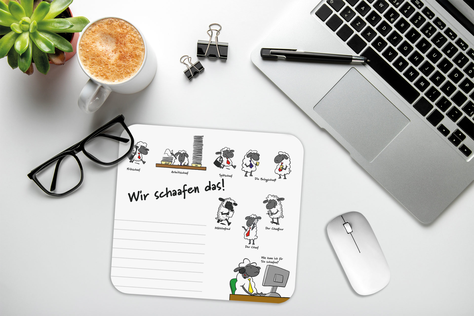 rnk-mini-schreibunterlage-mousepad-wir-schaafen-das-30-blatt image 4