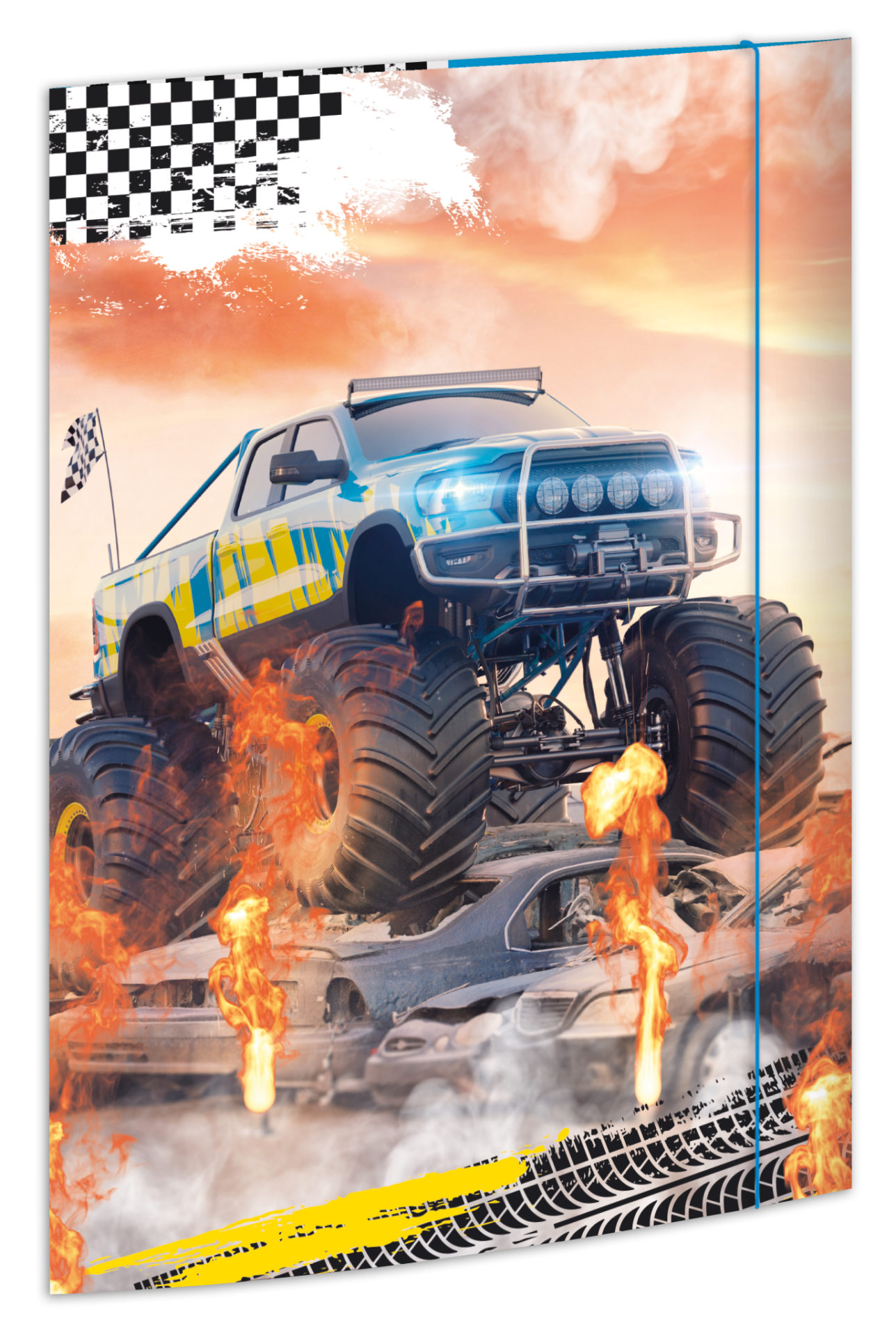 rnk-monster-truck-zeichenmappe-din-a3-mit-gummizug image 1