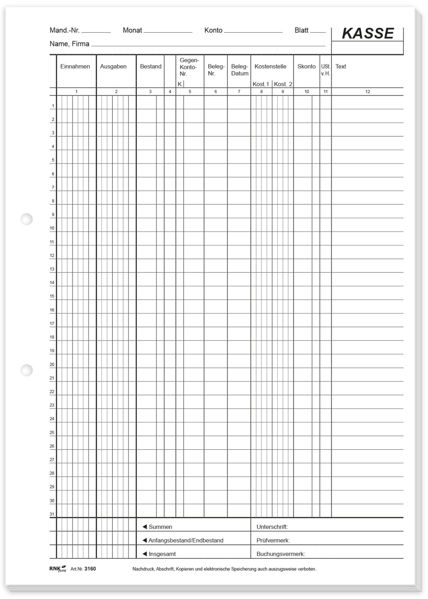 rnk-vertr-ge-formulare-edv-kassenbuch-steuerschiene-300-selbstdurchschreibend image 2