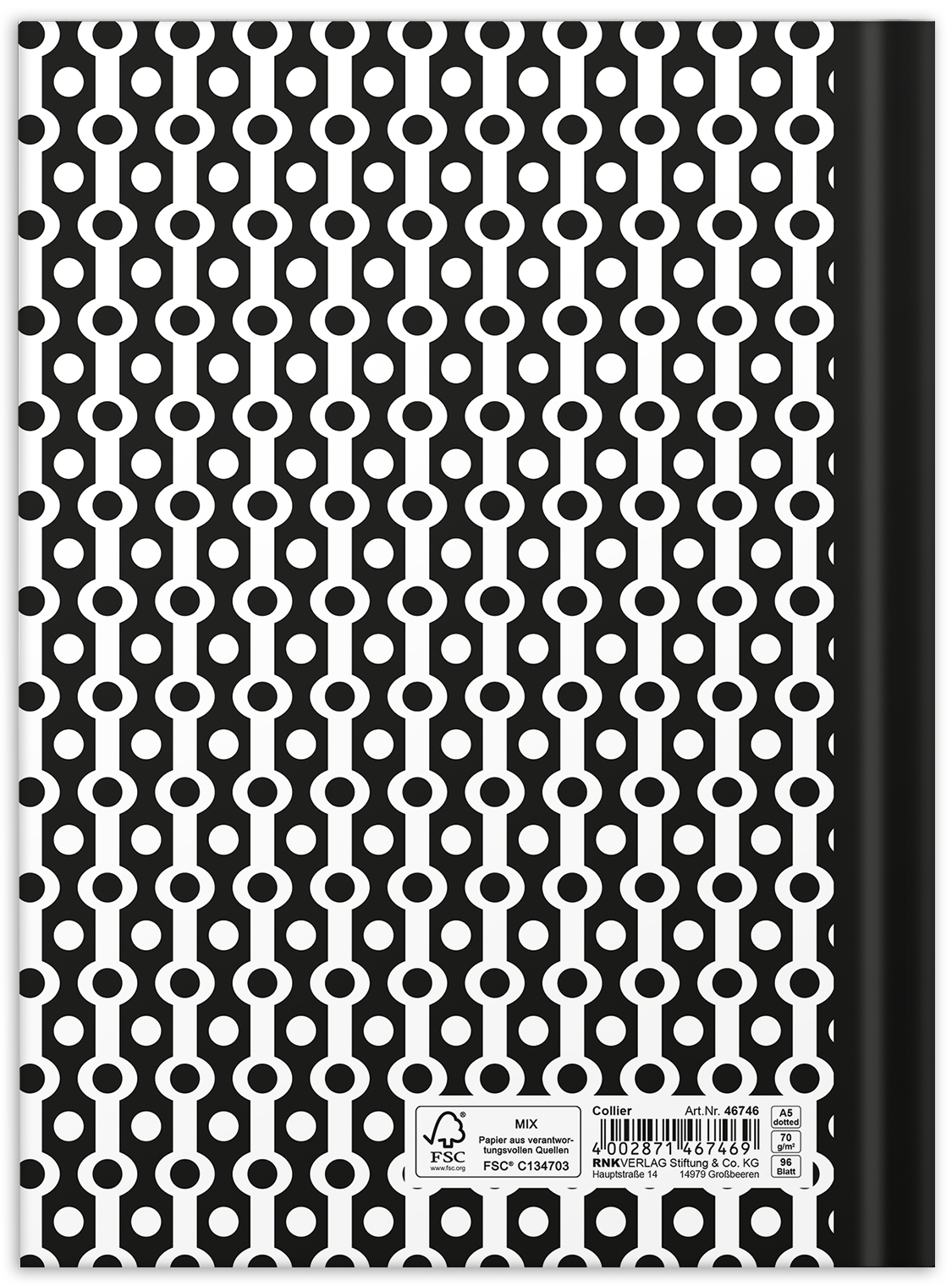 rnk-black-white-collier-notizbuch-a5-dotted-1-st-ck image 2