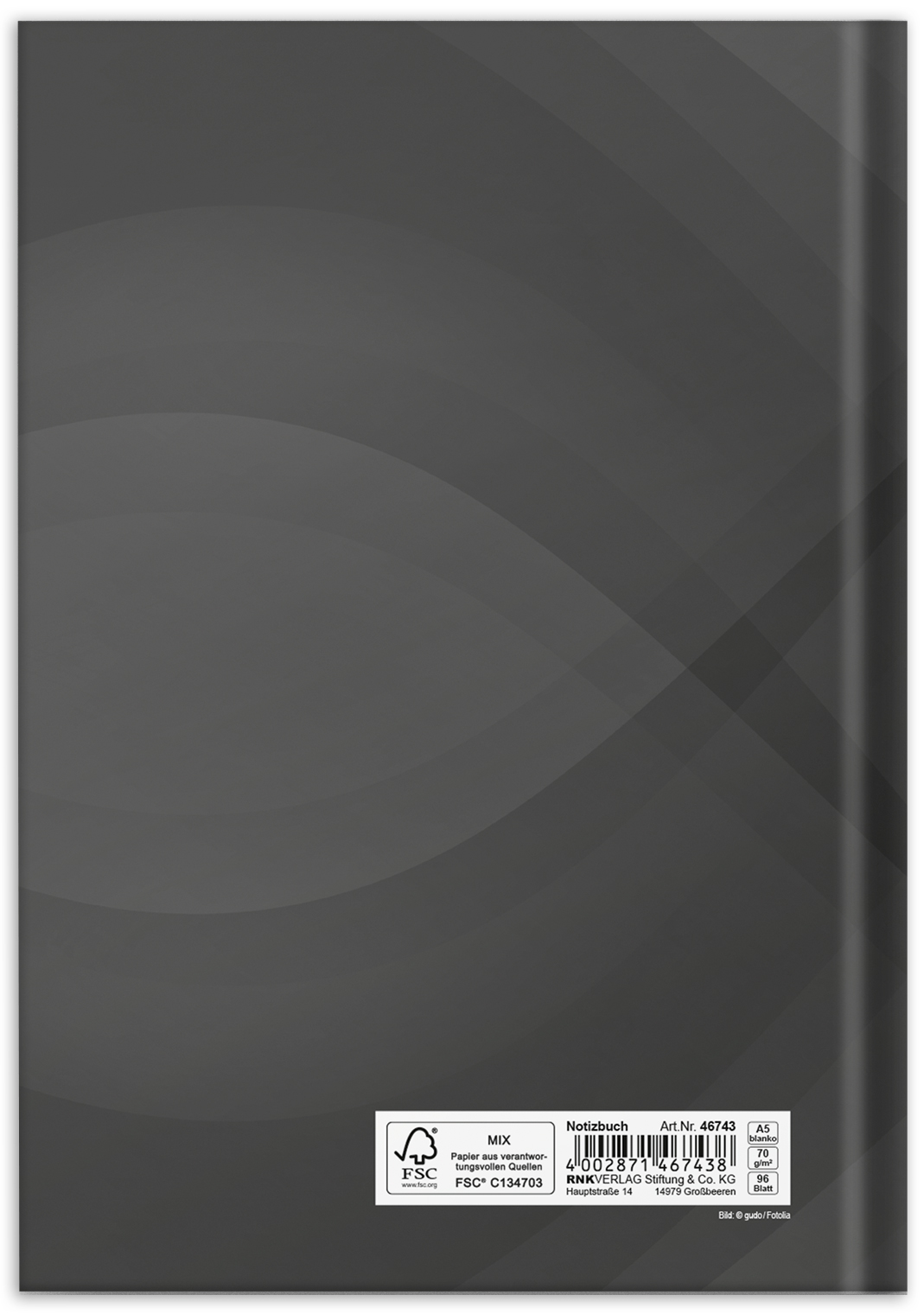 rnk-notizbuch-notes-carbon-black-a5-blanko image 2
