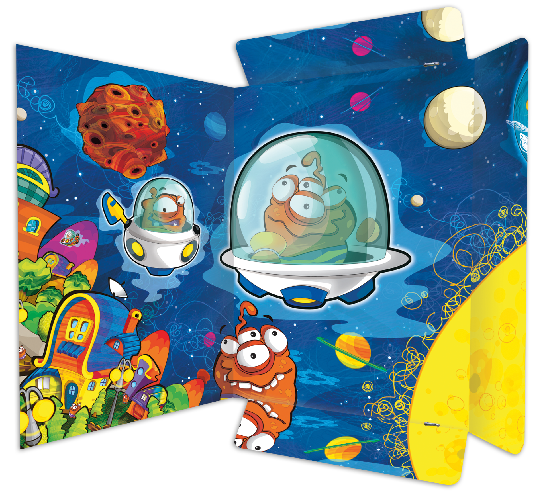 rnk-zeichenmappe-space-aliens-din-a3-karton-gummizug-1-st-ck image 2
