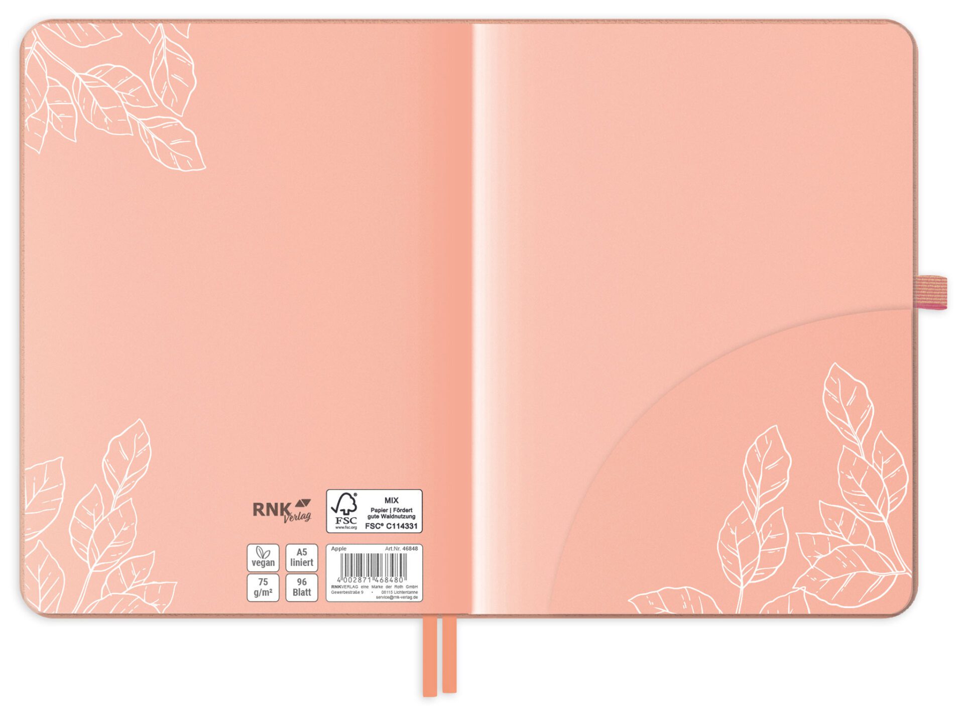 rnk-apple-notizbuch-din-a5-liniert-vegan-pastellgelb-1-st-ck image 5