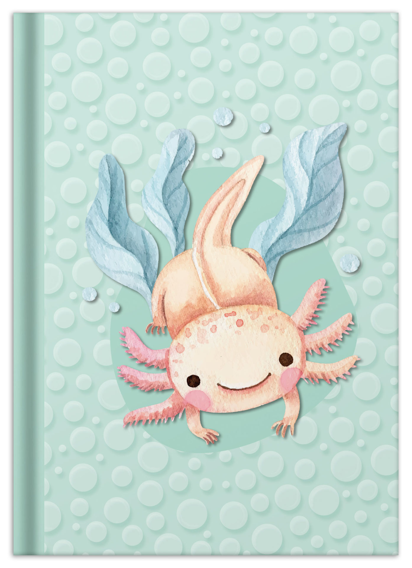 rnk-axolotl-notizbuch-din-a5-kariert-96-blatt image 1