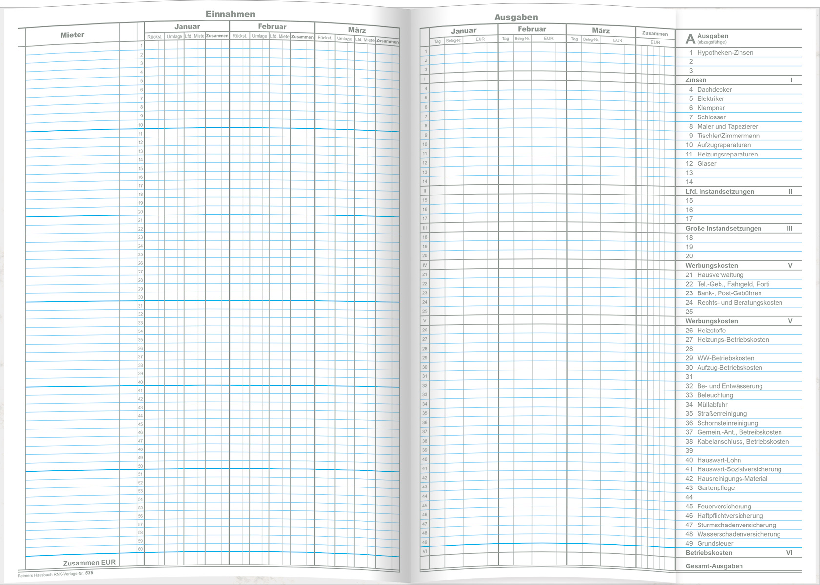 reimers-hausbuch-12-seiten-f-r-3-monate-pro-seite-rnk image 2