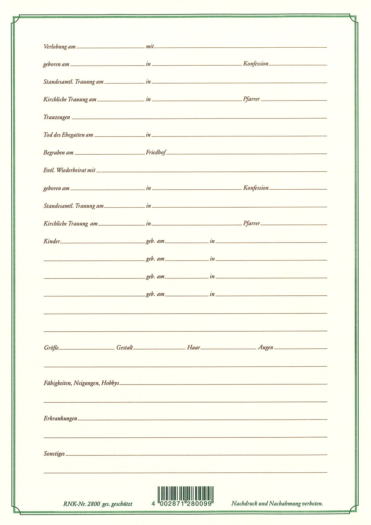 rnk-ahnentafel-meine-vorfahren-5-generationen-din-a3-1-st-ck image 3