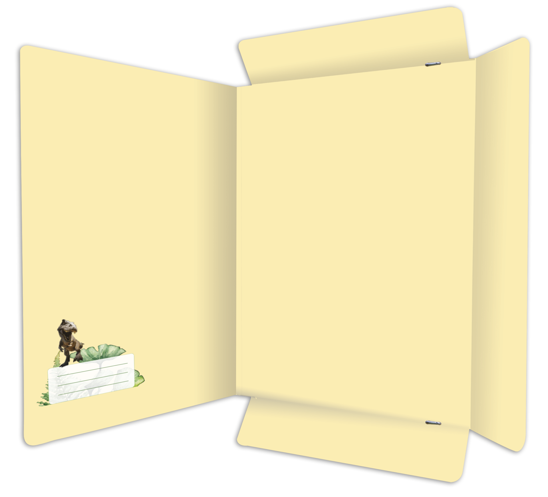 rnk-postmappe-tyrannosaurus-din-a4-sammelmappe-gelb-mit-gummizug image 2